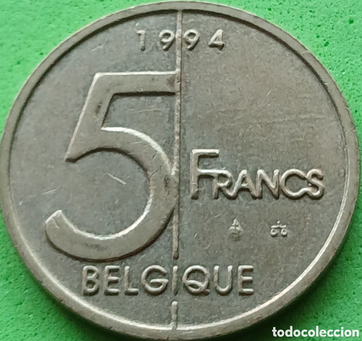 Monedas antiguas de Europa: B&eacute;lgica 5 francos 1994 km#189 Belgique
