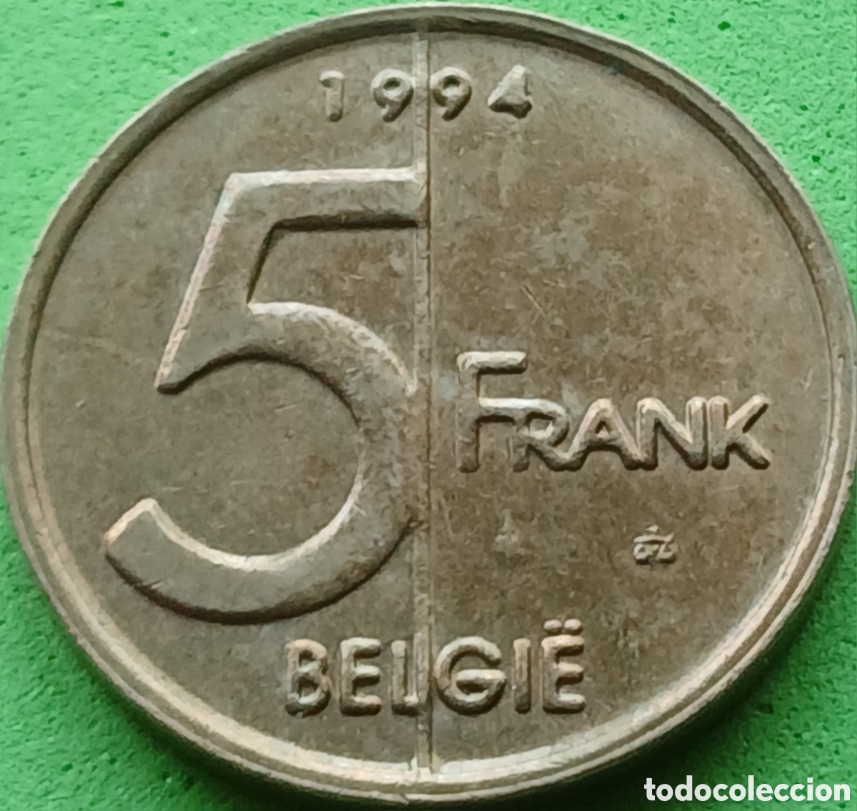 Monedas antiguas de Europa: B&eacute;lgica 5 francos 1994 km#190 Belgie