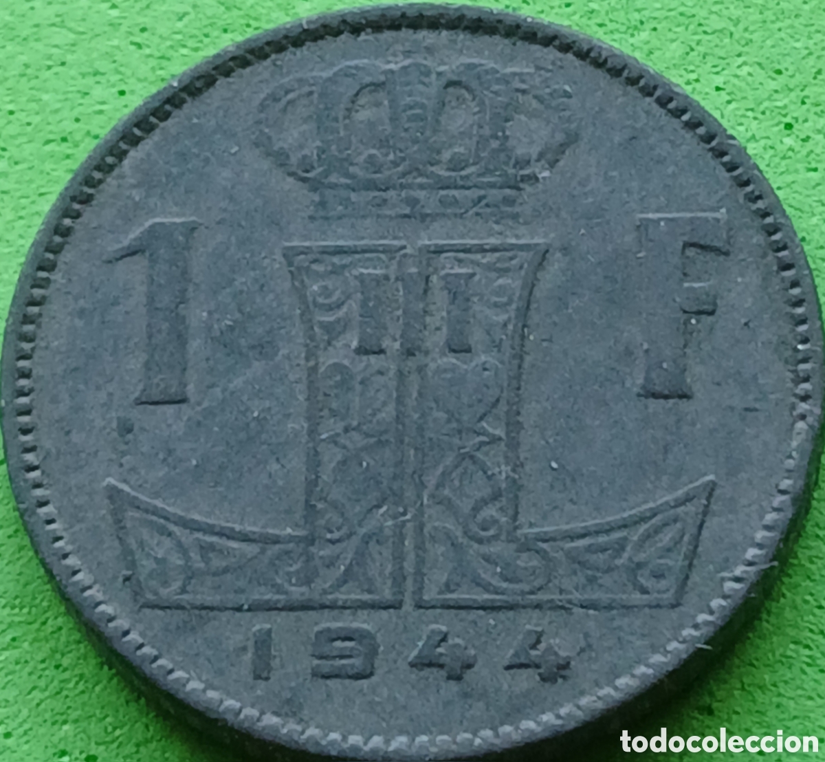 Monedas antiguas de Europa: B&eacute;lgica 1 franco 1944 km#128 Belgie-Belgique
