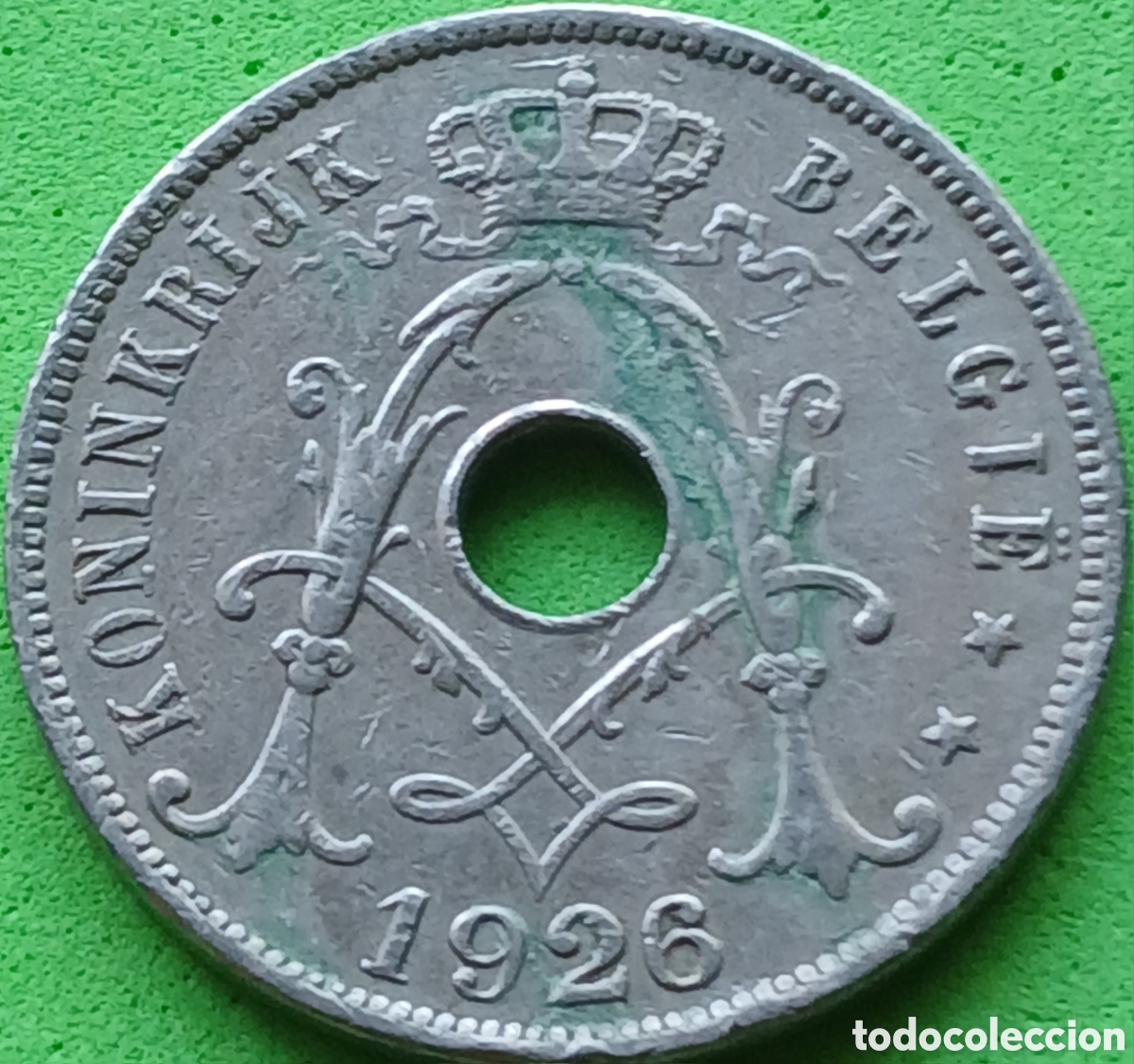 Monedas antiguas de Europa: B&eacute;lgica 25 c&eacute;ntimos 1926 km#69 Belgie