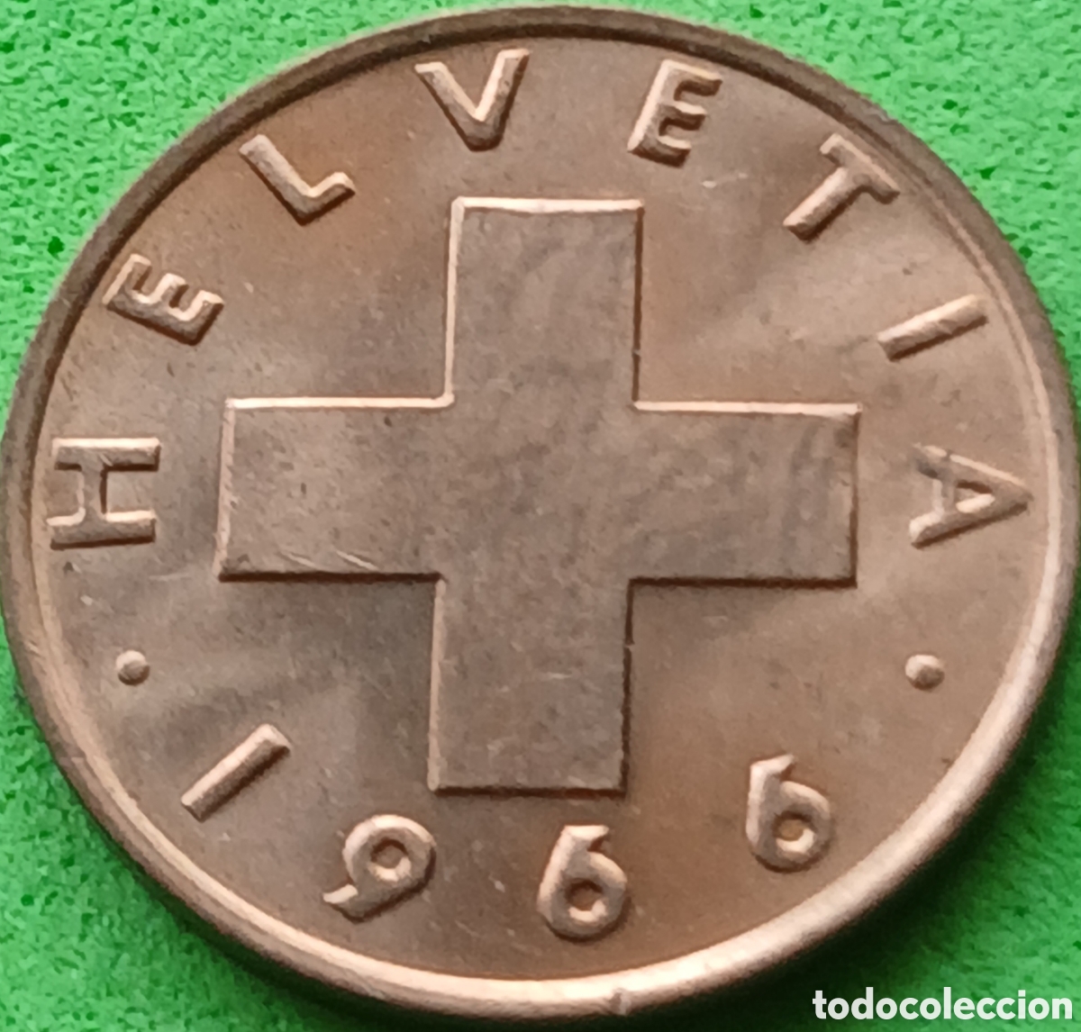 Monedas antiguas de Europa: Suiza 1 c&eacute;ntimo 1966 km#46