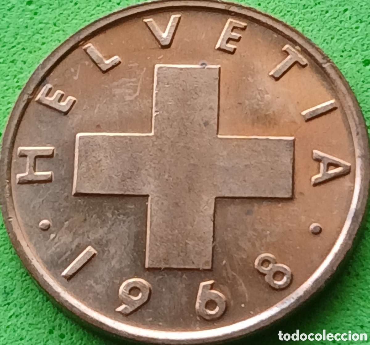 Monedas antiguas de Europa: Suiza 1 c&eacute;ntimo 1968 km#46