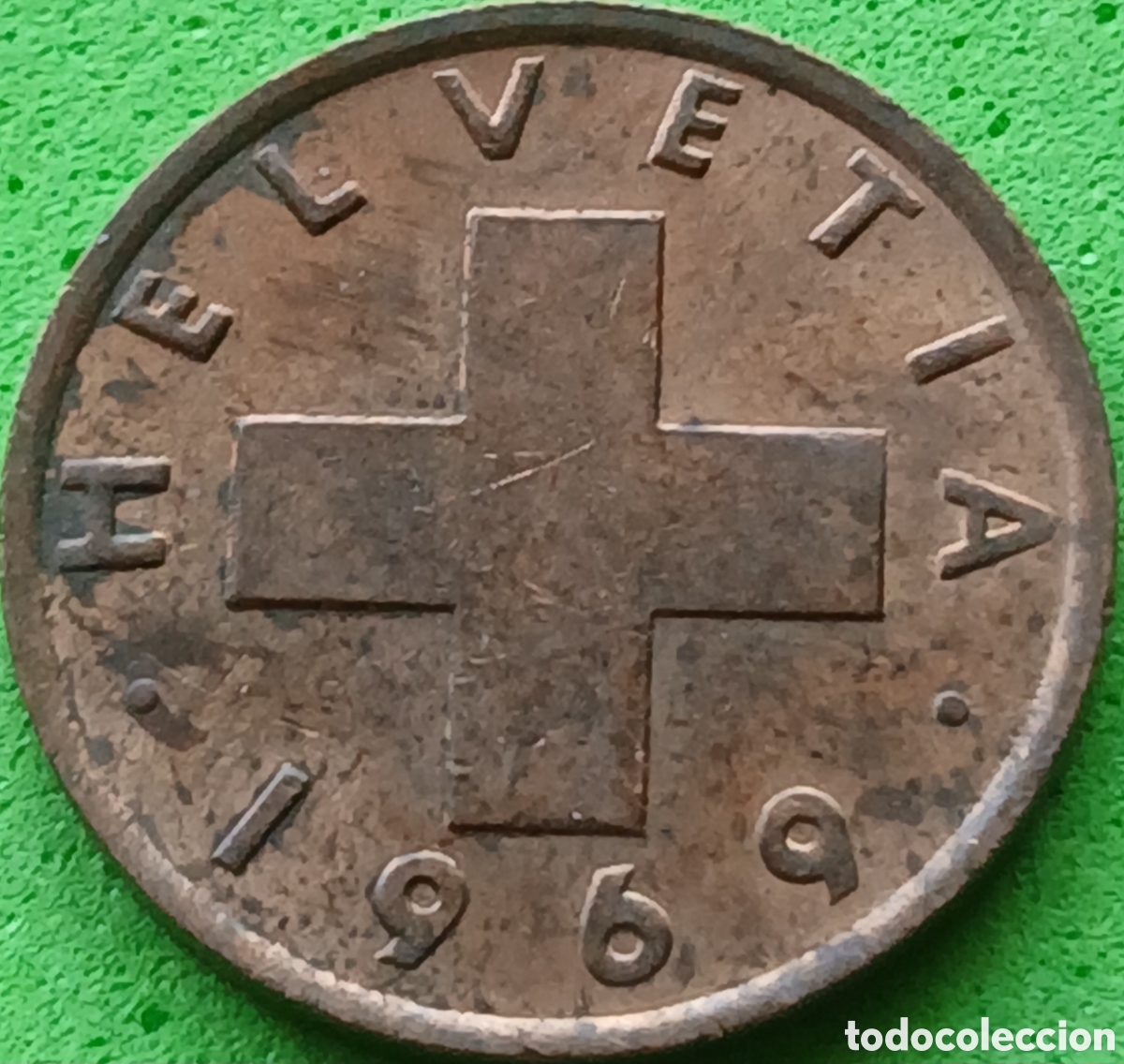 Monedas antiguas de Europa: Suiza 1 c&eacute;ntimo 1969 km#46