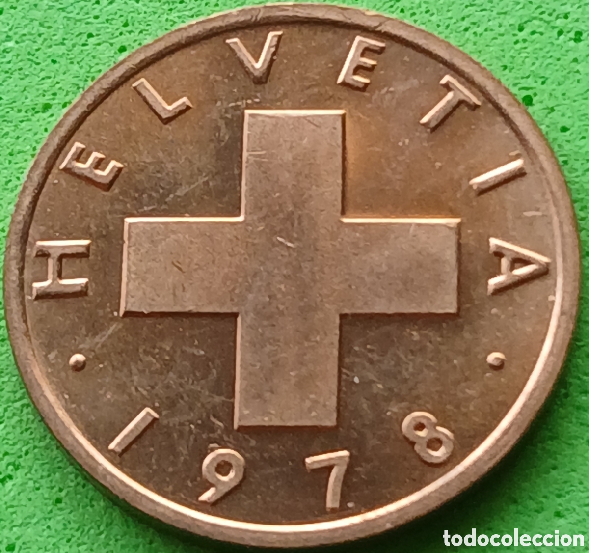 Monedas antiguas de Europa: Suiza 1 c&eacute;ntimo 1978 km#46 poco com&uacute;n