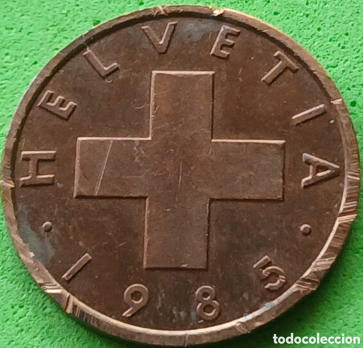 Monedas antiguas de Europa: Suiza 1 c&eacute;ntimo 1985 km#46