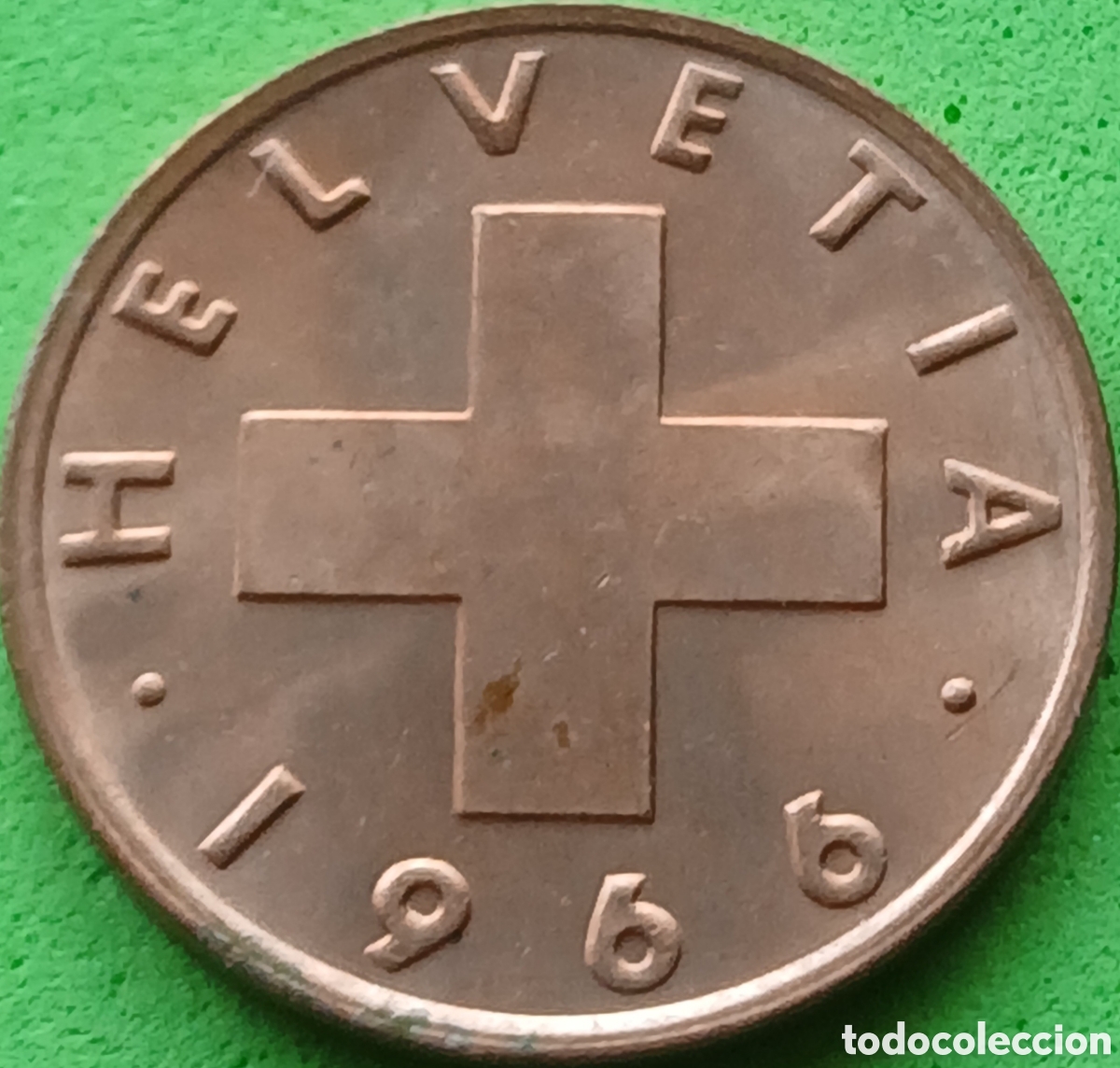 Monedas antiguas de Europa: Suiza 2 c&eacute;ntimos 1966 km#47