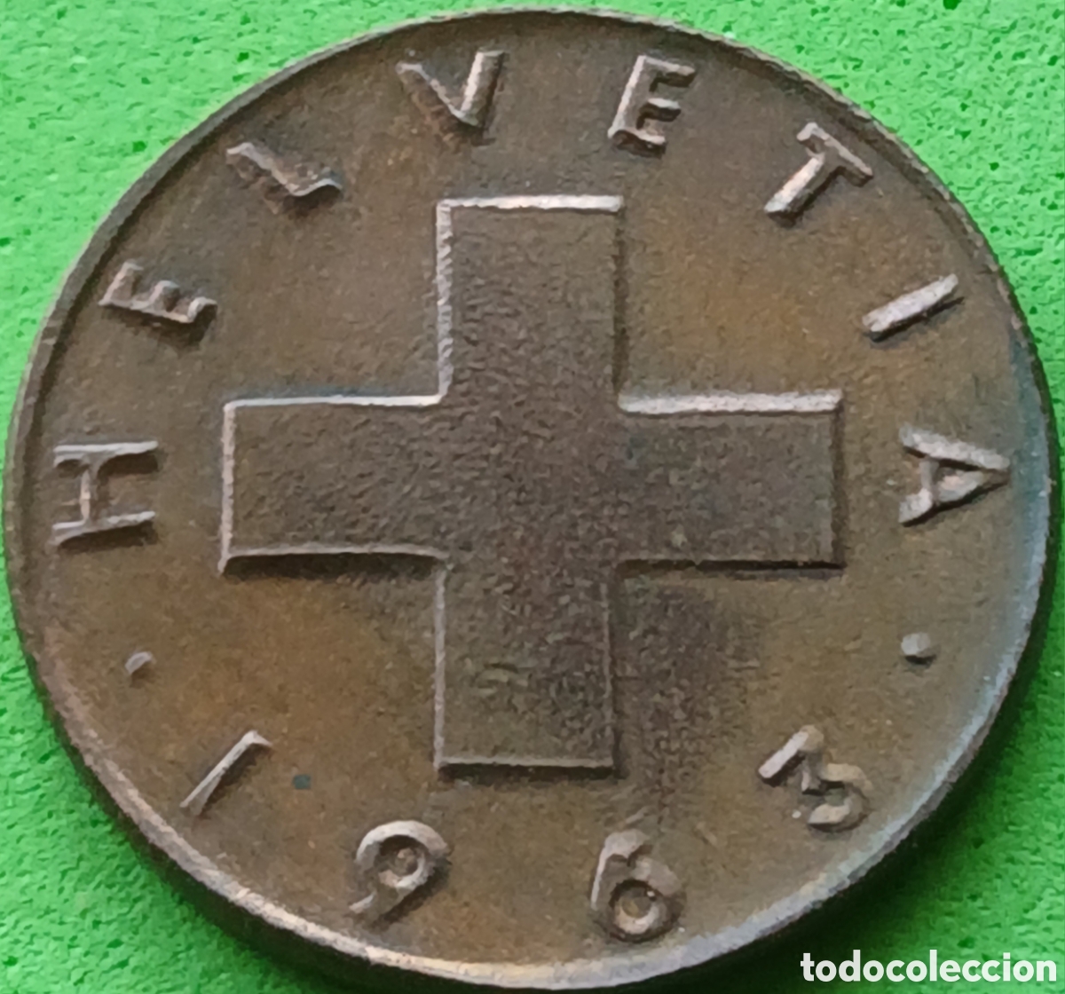 Monedas antiguas de Europa: Suiza 2 c&eacute;ntimos 1963 km#47