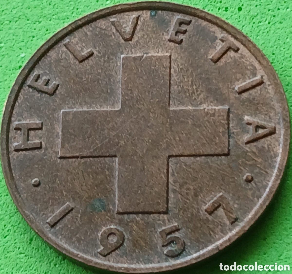 Monedas antiguas de Europa: Suiza 2 c&eacute;ntimos 1957 km#47