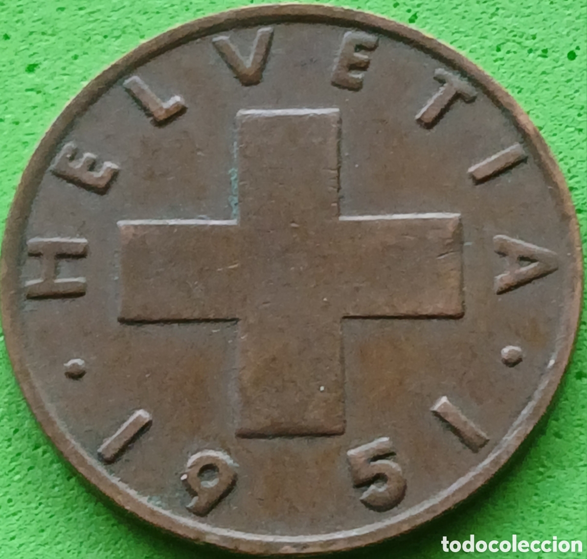 Monedas antiguas de Europa: Suiza 2 c&eacute;ntimos 1951 km#47