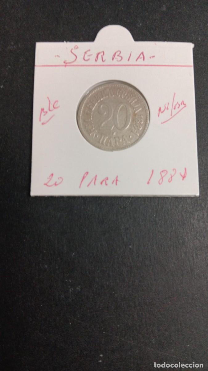 Monedas antiguas de Europa: SERBIA 20 PARA 1884 BC KM=20 (NIQUEL-BRONCE)
