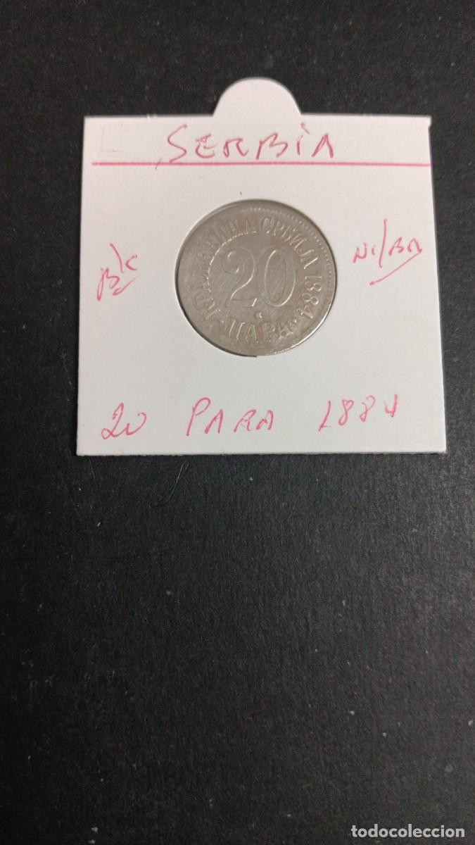 Monedas antiguas de Europa: SERBIA 20 PARA 1884 BC KM=20 (NIQUEL-BRONCE)