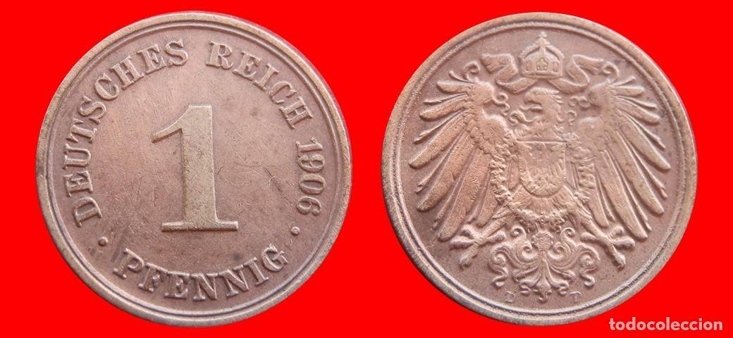 Monedas antiguas de Europa: 1 PFENNIG 1906D IMPERIO ALEMANIA-150537