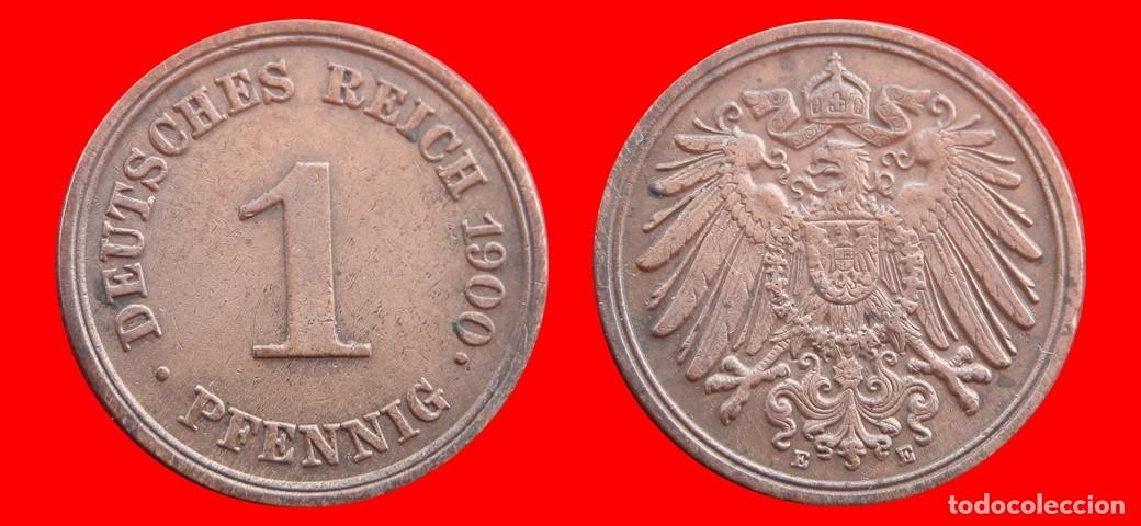 Monedas antiguas de Europa: 1 PFENNIG 1900E IMPERIO ALEMANIA-150538