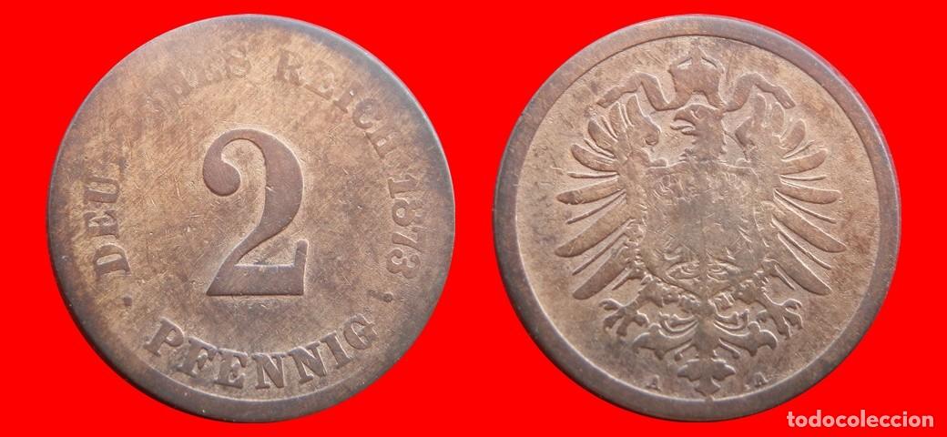 Monedas antiguas de Europa: 2 PFENNIG 1873A IMPERIO ALEMANIA-150544
