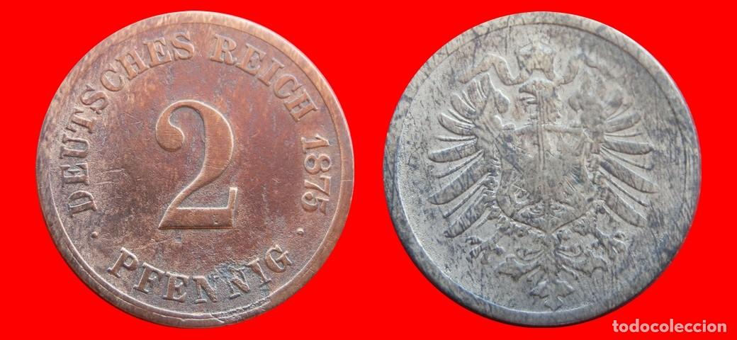 Monedas antiguas de Europa: 2 PFENNIG 1875G IMPERIO ALEMANIA-150549