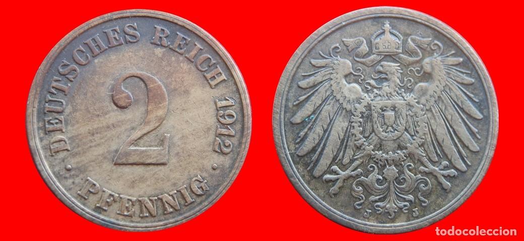 Monedas antiguas de Europa: 2 PFENNIG 1912J IMPERIO ALEMANIA-150551