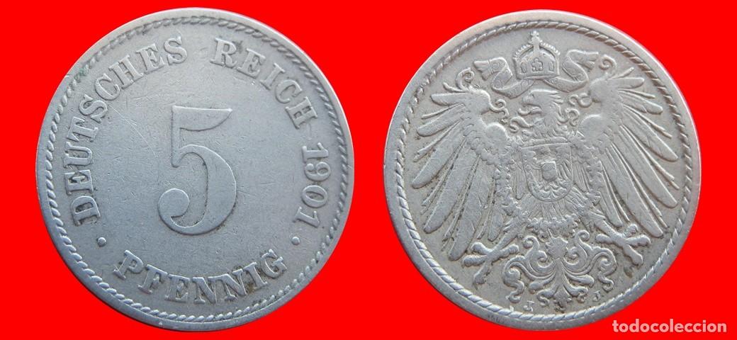 Monedas antiguas de Europa: 5 PFENNIG 1901J IMPERIO ALEMANIA-150569