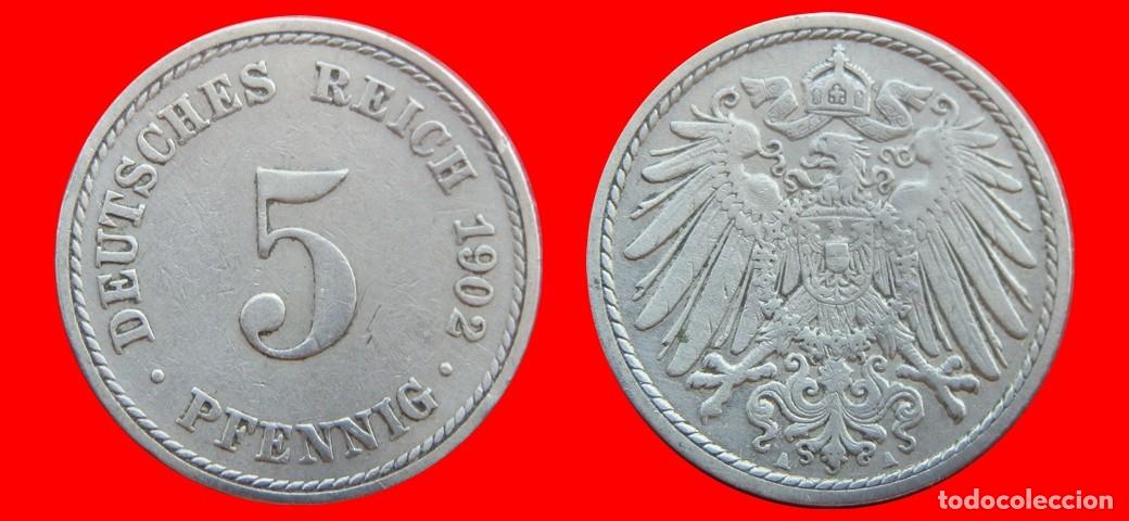 Monedas antiguas de Europa: 5 PFENNIG 1902A IMPERIO ALEMANIA-150570