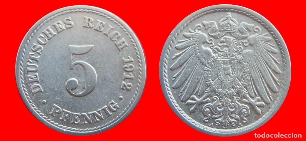 Monedas antiguas de Europa: 5 PFENNIG 1912A IMPERIO ALEMANIA-150571