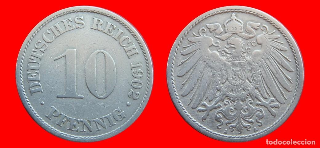 Monedas antiguas de Europa: 10 PFENNIG 1902A IMPERIO ALEMANIA-150577