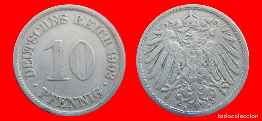 Monedas antiguas de Europa: 10 PFENNIG 1903A IMPERIO ALEMANIA-150578