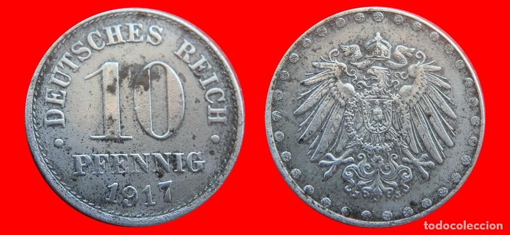 Monedas antiguas de Europa: 10 PFENNIG 1917J HIERRO IMPERIO ALEMANIA-150584