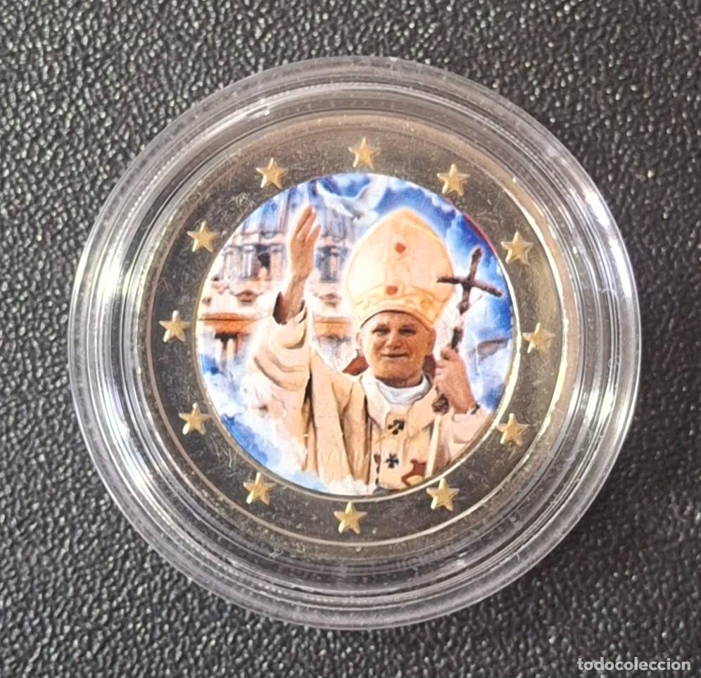 Monedas antiguas de Europa: Francia 2 Euro Color Benedicto XVI (SC)