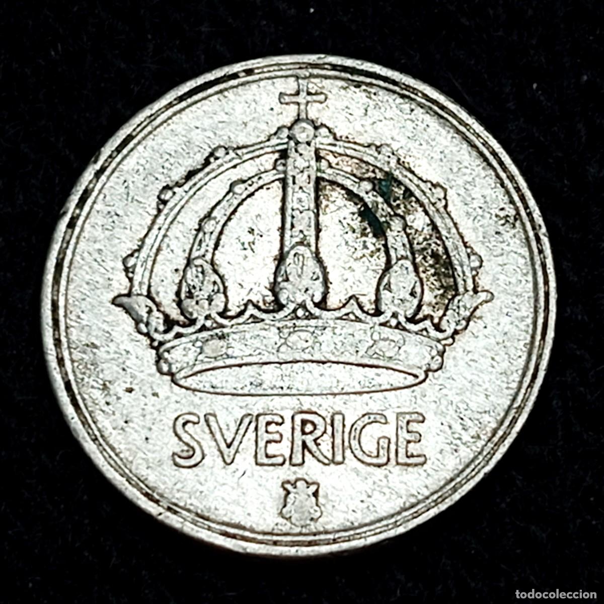 Monedas antiguas de Europa: ⚜️ BBG0 6. Plata. Suecia. 10 &ouml;re 1947