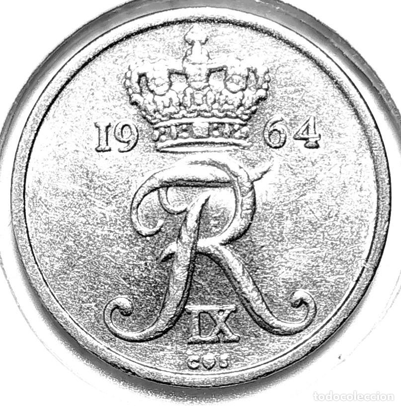 Monedas antiguas de Europa: DINAMARCA (1947-1972) - 10 ORE 1964 - REY FEDERICO IX - A - 3 GR. CUPRONIQUEL - DIAME 18 mm - KM#849