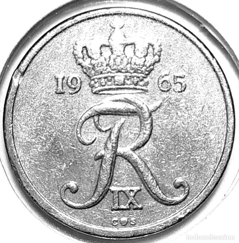 Monedas antiguas de Europa: DINAMARCA (1947-1972) - 10 ORE 1965 - REY FEDERICO IX - A - 3 GR. CUPRONIQUEL - DIAME 18 mm - KM#849