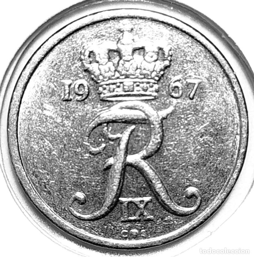 Monedas antiguas de Europa: DINAMARCA (1947-1972) - 10 ORE 1967 - REY FEDERICO IX - A - 3 GR. CUPRONIQUEL - DIAME 18 mm - KM#849
