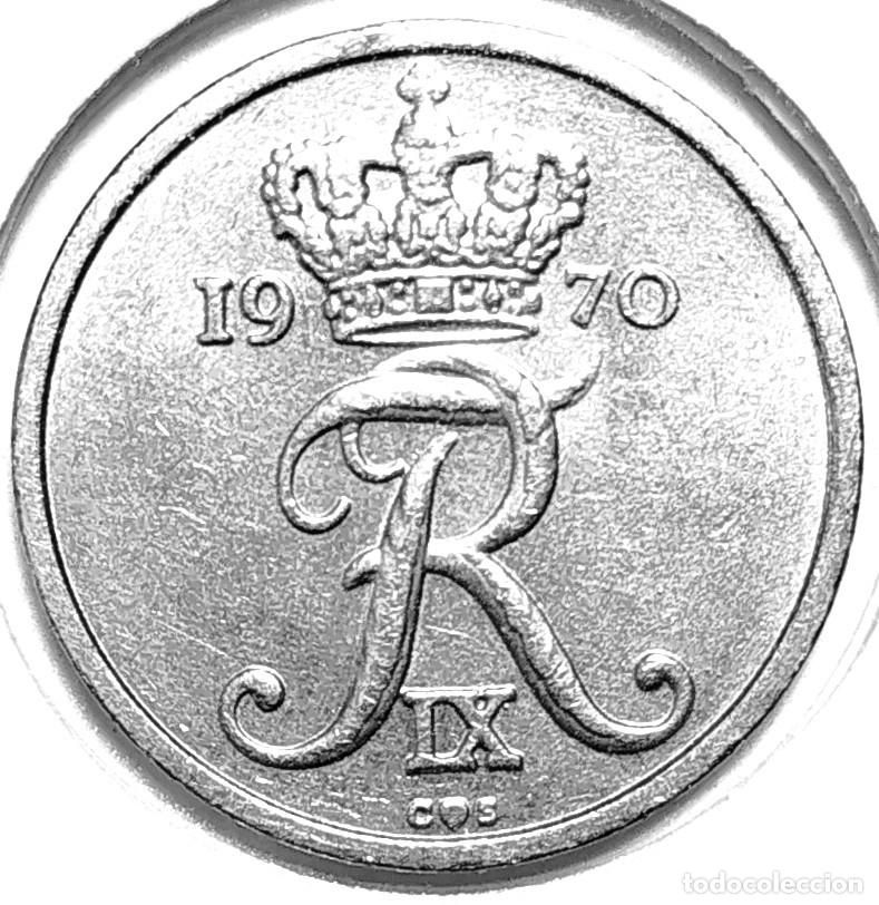 Monedas antiguas de Europa: DINAMARCA (1947-1972) - 10 ORE 1970 - REY FEDERICO IX - A - 3 GR. CUPRONIQUEL - DIAME 18 mm - KM#849