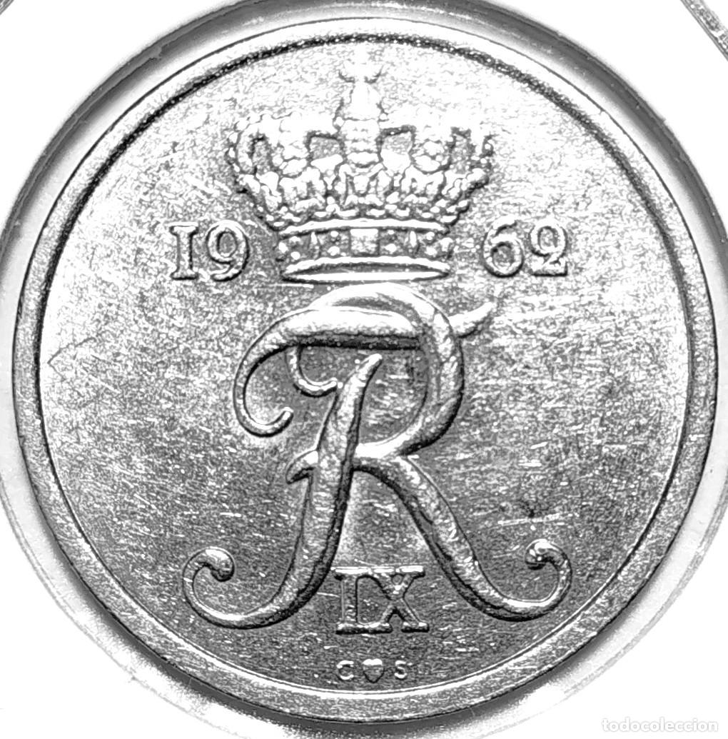Monedas antiguas de Europa: DINAMARCA (1947-1972) - 25 ORE 1962 - REY FEDERICO IX - A - 4,50 GR. CUPRONIQUEL - DIAMETRO 23 mm