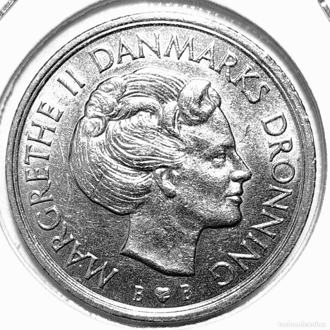 Monedas antiguas de Europa: DINAMARCA (1973-1989) - 1 CORONA 1979 - REINA MARGARITA II - A - 6,80 GR. CUPRONIQUEL