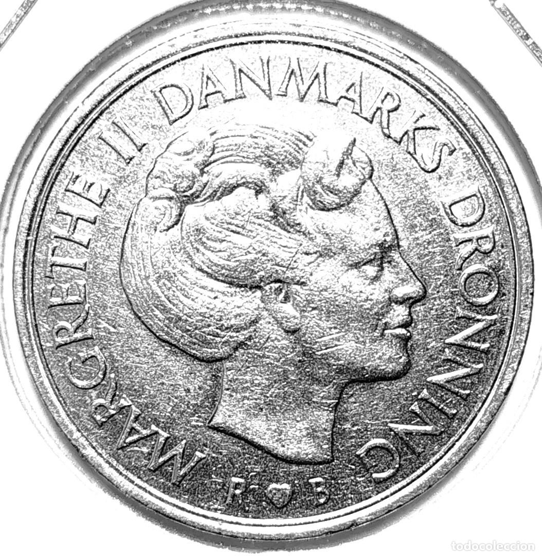 Monedas antiguas de Europa: DINAMARCA (1973-1989) - 1 CORONA 1983 - REINA MARGARITA II - A - 6,80 GR. CUPRONIQUEL