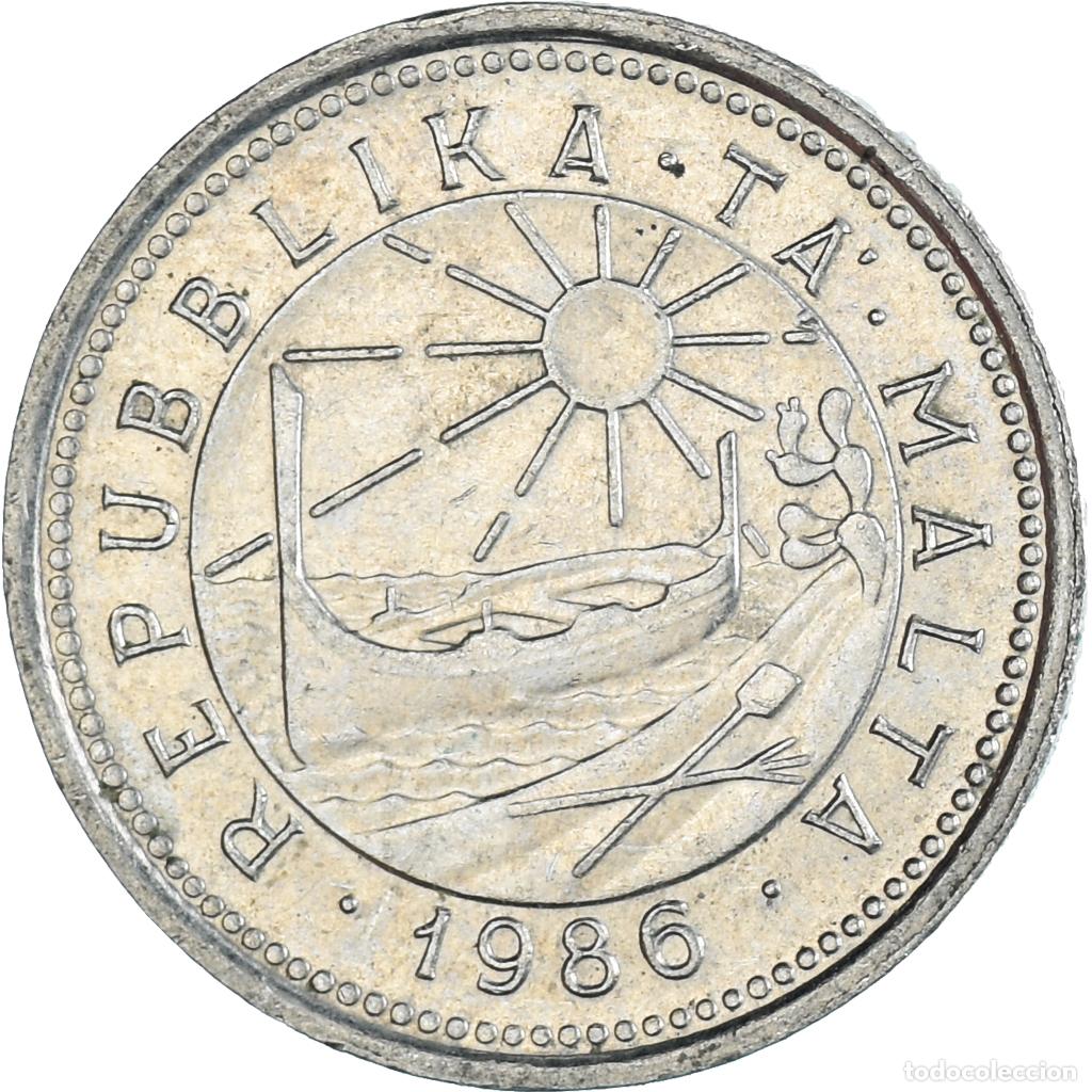 Monedas antiguas de Europa: [#1476936] Moneda, Malta, 2 Cents, 1986