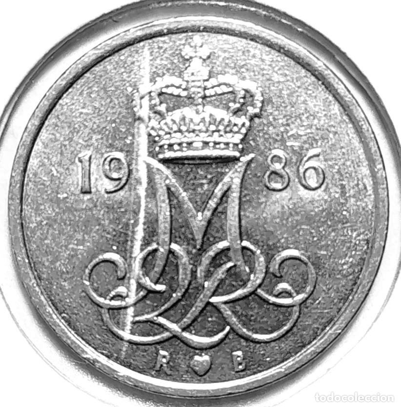 Monedas antiguas de Europa: DINAMARCA (1973-1989) - 10 ORE 1986 - REINA MARGARITA II - A - 3 GR. CUPRONIQUEL - DIAMETRO 18 mm