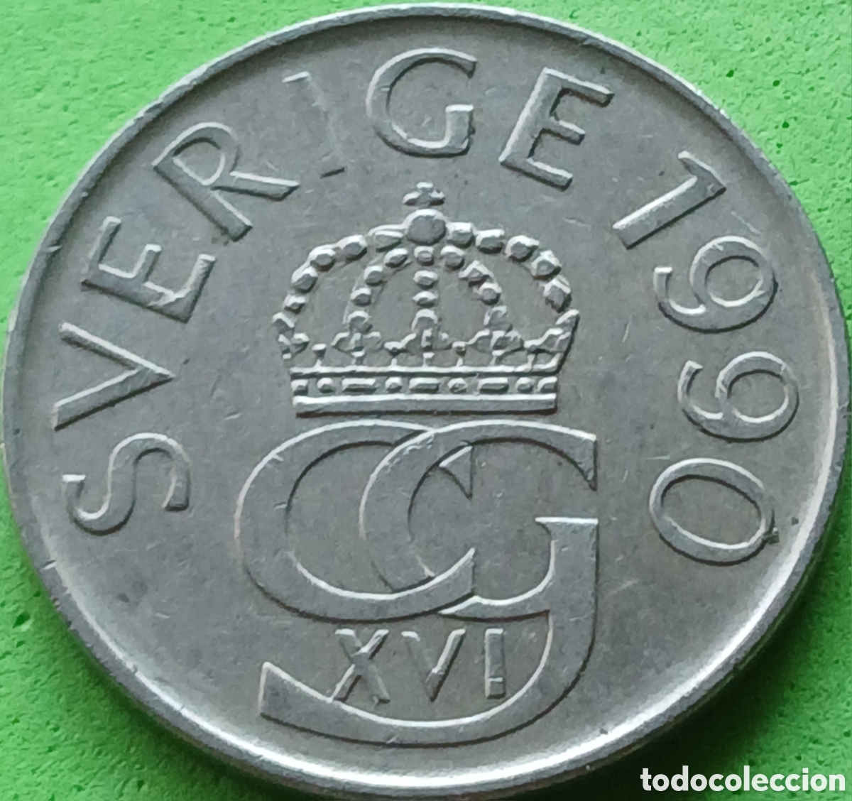 Monedas antiguas de Europa: Suecia 5 coronas 1990 km#853