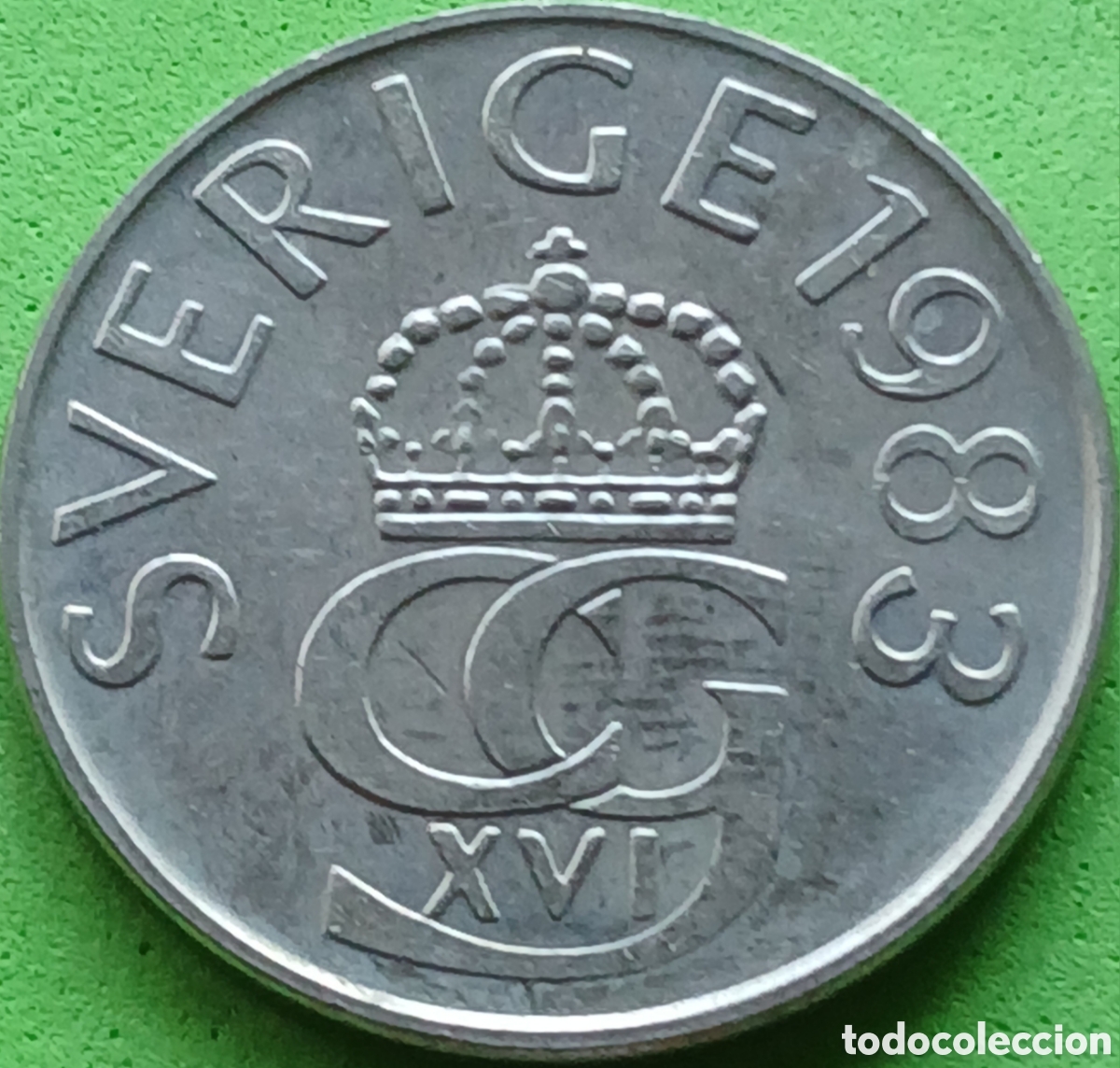 Monedas antiguas de Europa: Suecia 5 coronas 1983 km#853
