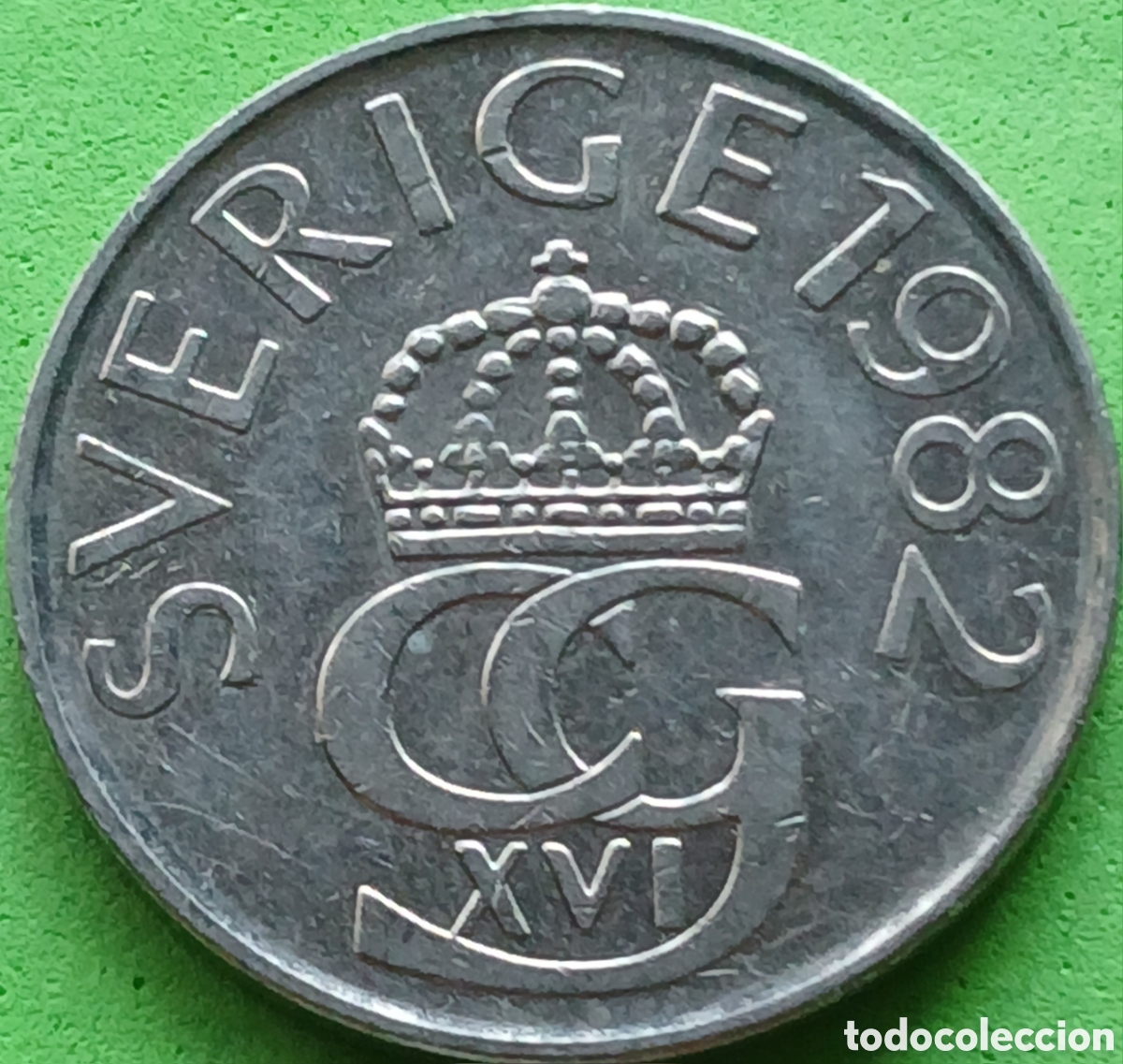Monedas antiguas de Europa: Suecia 5 coronas 1982 km#853