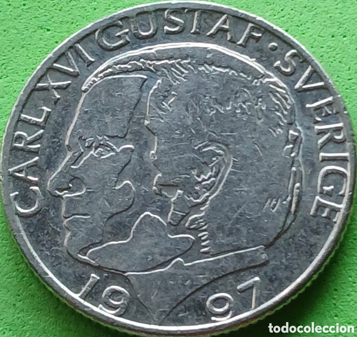 Monedas antiguas de Europa: Suecia 1 corona 1997 km#852a