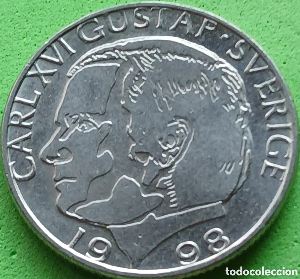 Monedas antiguas de Europa: Suecia 1 corona 1998 km#852a