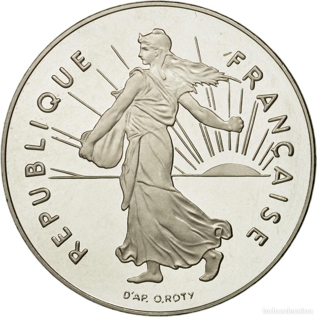 Monedas antiguas de Europa: [#582586] Moneda, Francia, Semeuse, 5 Francs, 2001, Paris, FDC, N&iacute;quel recubierto de