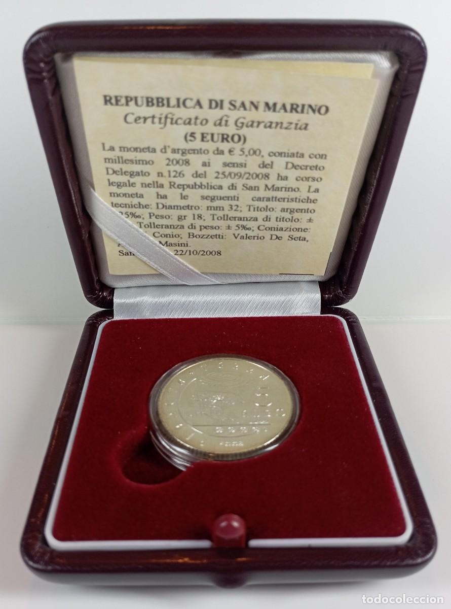 Monedas antiguas de Europa: Moneda de Italia Repubblica di San Marino 5 euro 2008 de plata