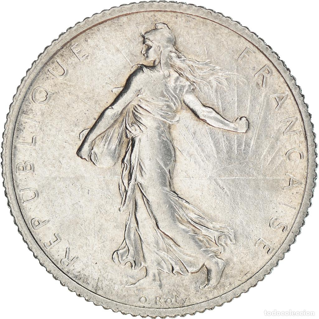 Monedas antiguas de Europa: [#371937] Moneda, Francia, Semeuse, Franc, 1916, Paris, SC, Plata, KM:844.1, Gadoury:467