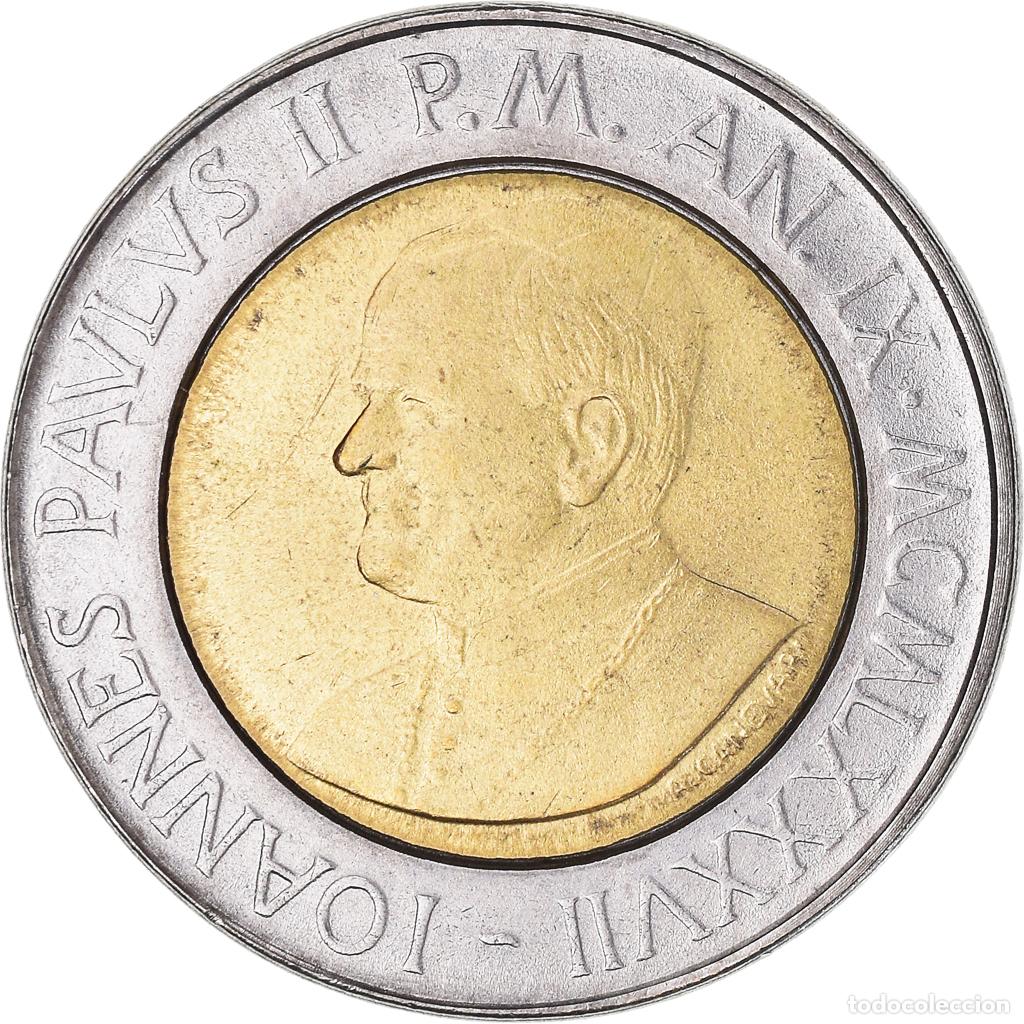 Monedas antiguas de Europa: [#1035706] Moneda, CIUDAD DEL VATICANO, John Paul II, 500 Lire, 1987, FDC, Bimet&aacute;lico
