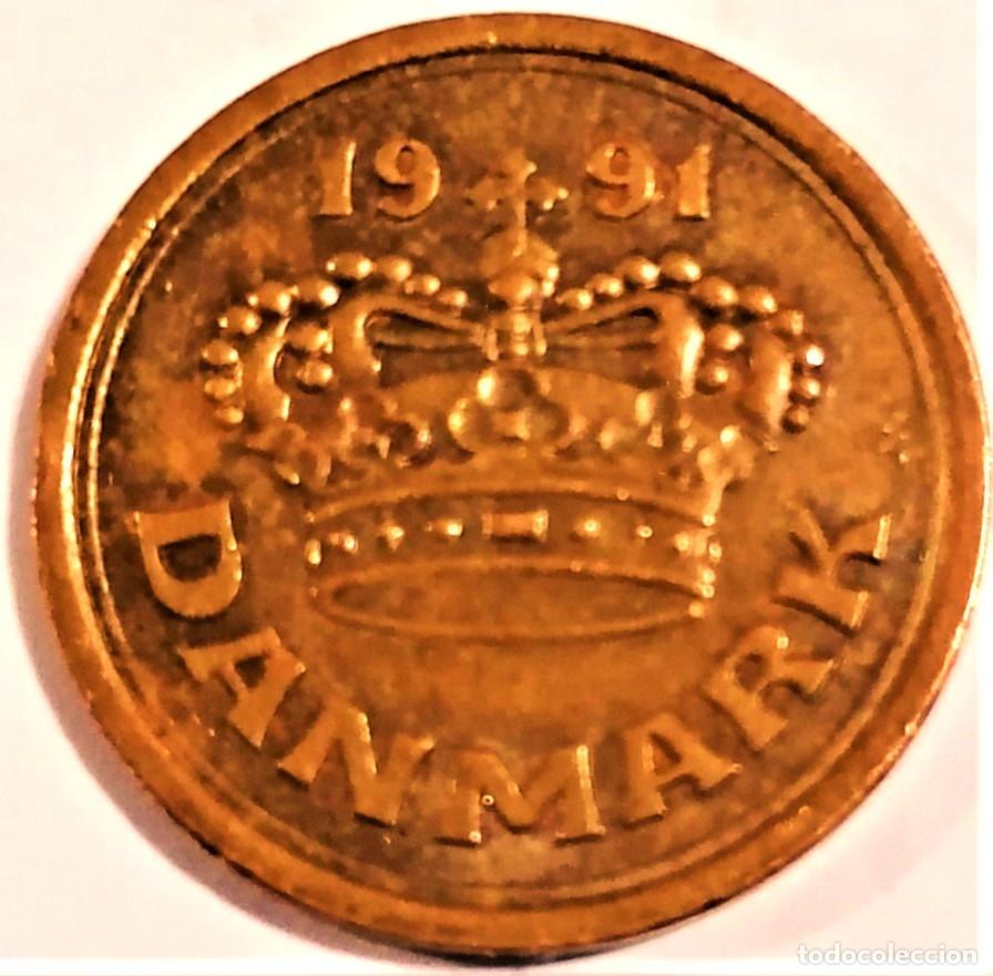 Alte M&uuml;nzen aus Europa: DINAMARCA (1989-) - 25 ORE 1991 - REINA MARGARITA II - B - 2,80 GR. BRONCE - DIAME 17,50 mm - KM#868