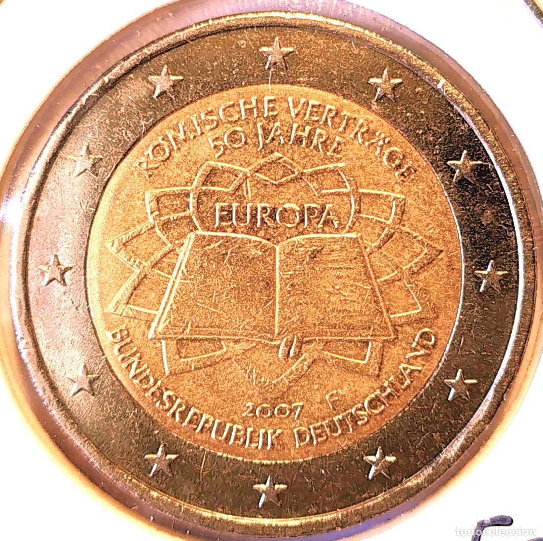 Monedas antiguas de Europa: ALEMANIA (2002-) - 2 EUROS 2007 F - 50&ordm; ANIVERSARIO DEL TRATADO DE ROMA - A - 8,50 GR. BIMETALICA