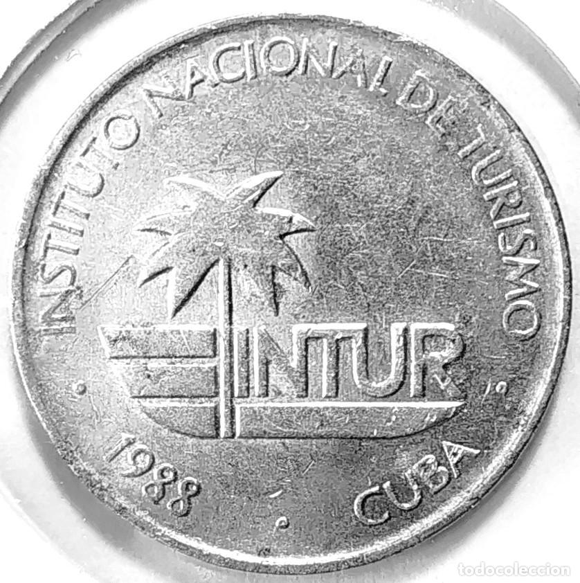 Monedas antiguas de Europa: REPUBLICA DE CUBA (1962-) - 5 CENTAVOS 1988 - INTUR - A - 1 GR. ALUMINIO - DIAMETRO 20 mm - KM#413