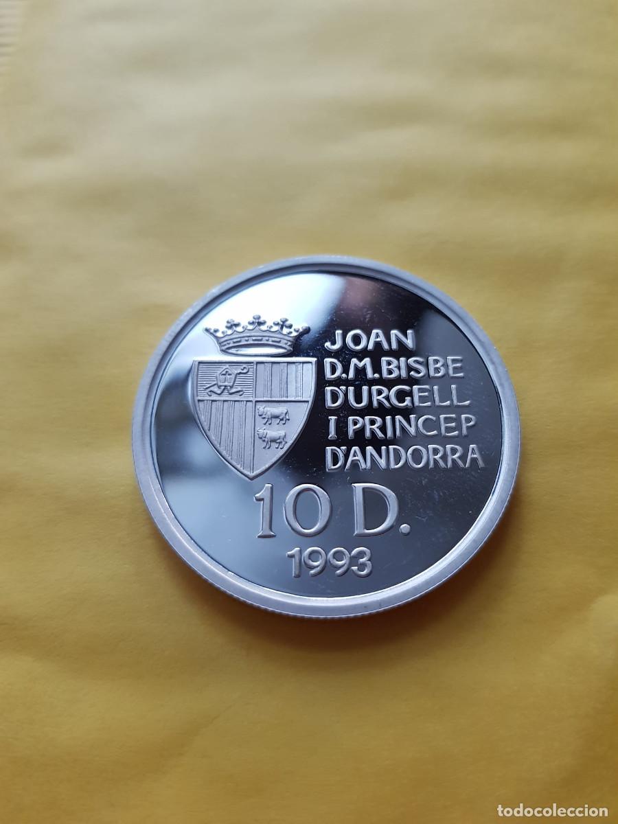Monedas antiguas de Europa: ANDORRA-10 DINARES-1993-PLATA
